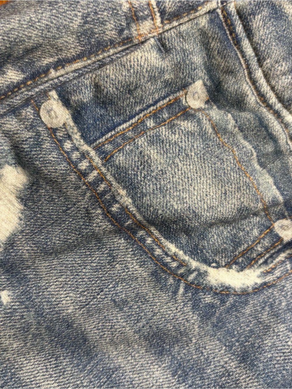 rag & bone Blue Distressed Denim Jean Shorts - Picture 5 of 7